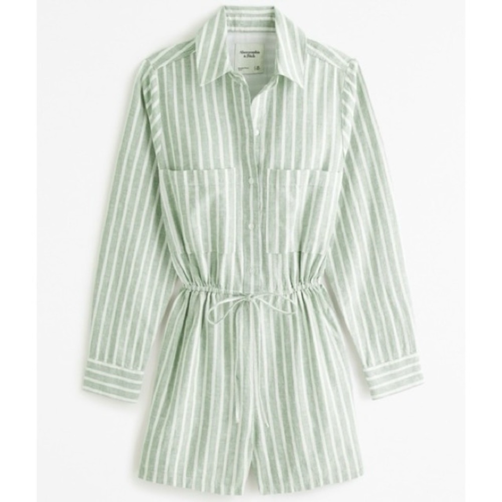 Linen Blend Easy Waist Romper